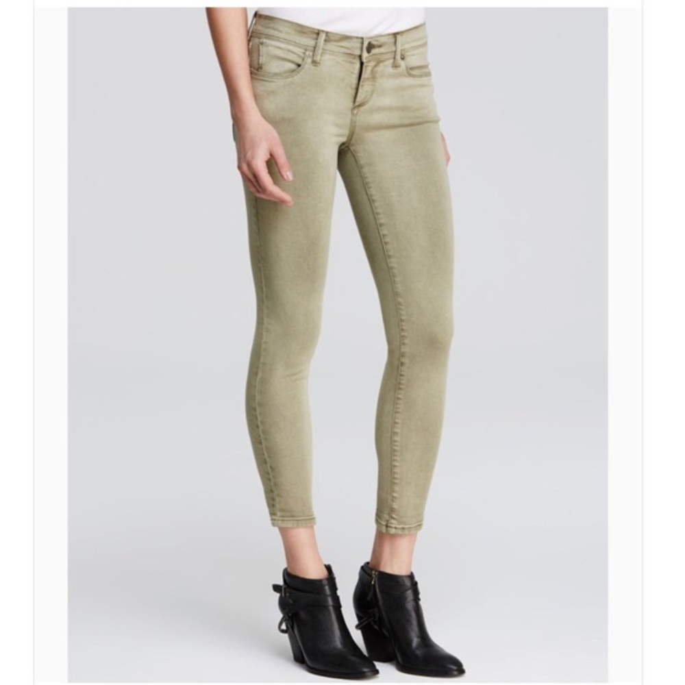 Free people cropped roller ankle Jeans-army green